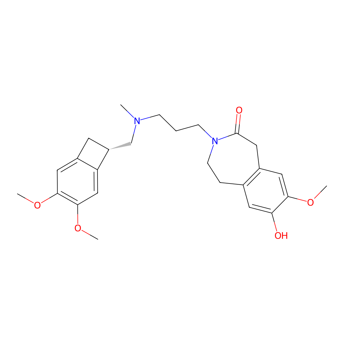 7-Demethyl Ivabradine molecular structure, CAS 304462-60-0