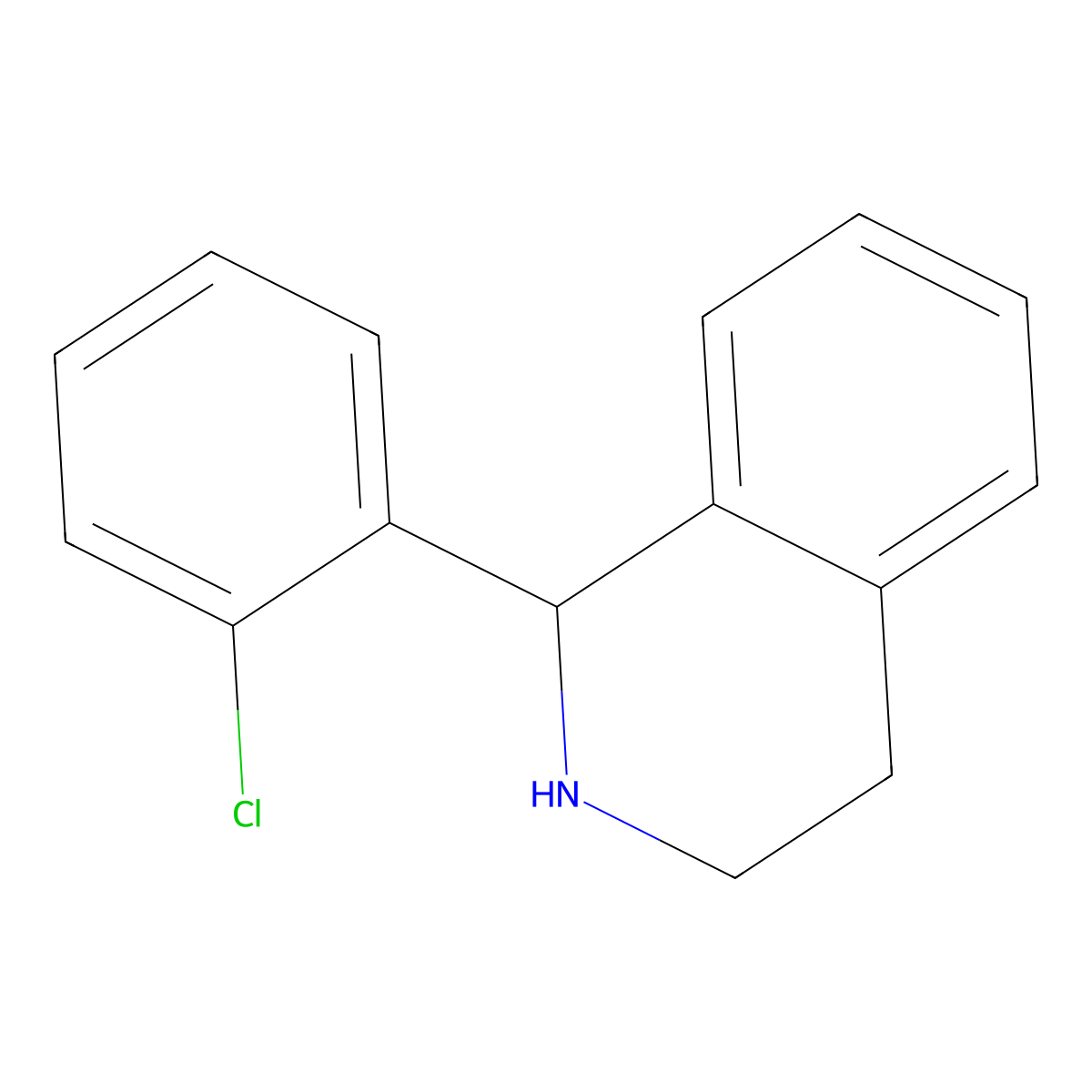 1-(2-Chlorophenyl)-1,2,3,4-tetrahydroisoquinoline molecular structure, CAS 304463-94-3