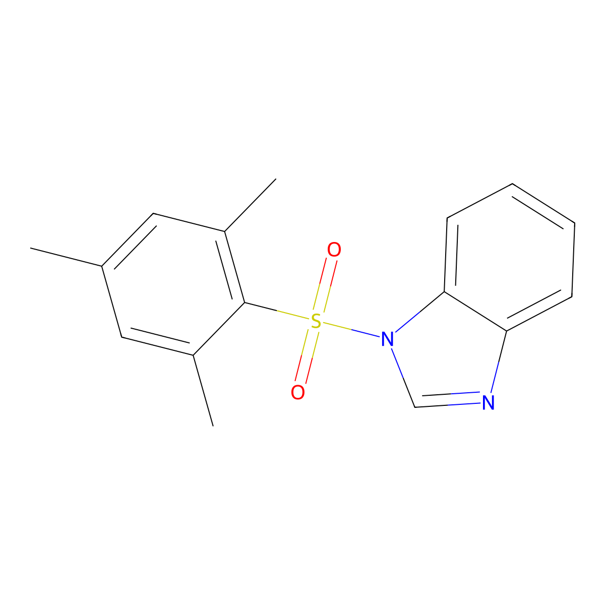 1-(Mesitylsulfonyl)-1H-benzimidazole molecular structure, CAS 304475-19-2