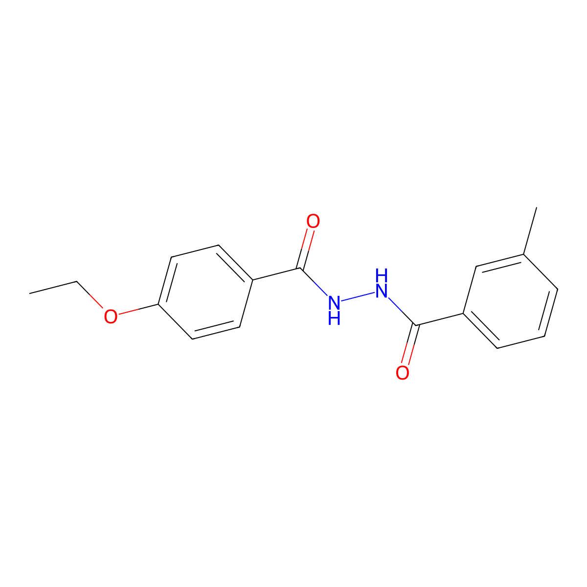 N'-(4-ethoxybenzoyl)-3-methylbenzohydrazide molecular structure, CAS 304478-94-2
