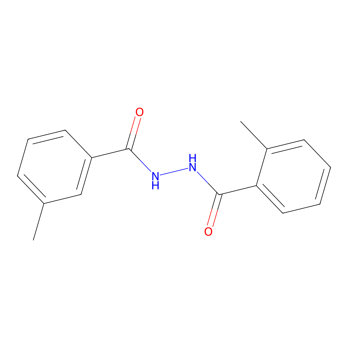 2-methyl-N'-(3-methylbenzoyl)benzohydrazide molecular structure, CAS 304479-17-2