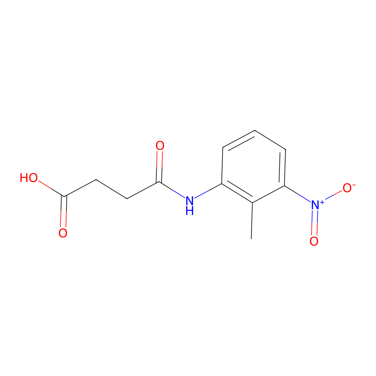4-(2-Methyl-3-nitroanilino)-4-oxobutanoic acid molecular structure, CAS 304481-12-7
