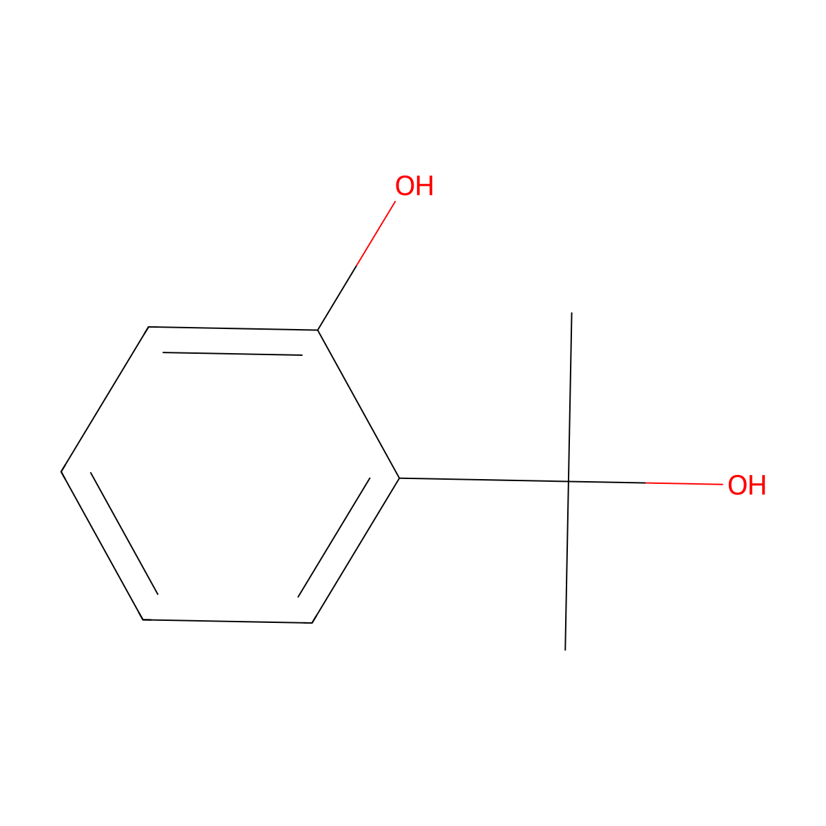 2-(2-Hydroxypropan-2-yl)phenol molecular structure, CAS 3045-32-7