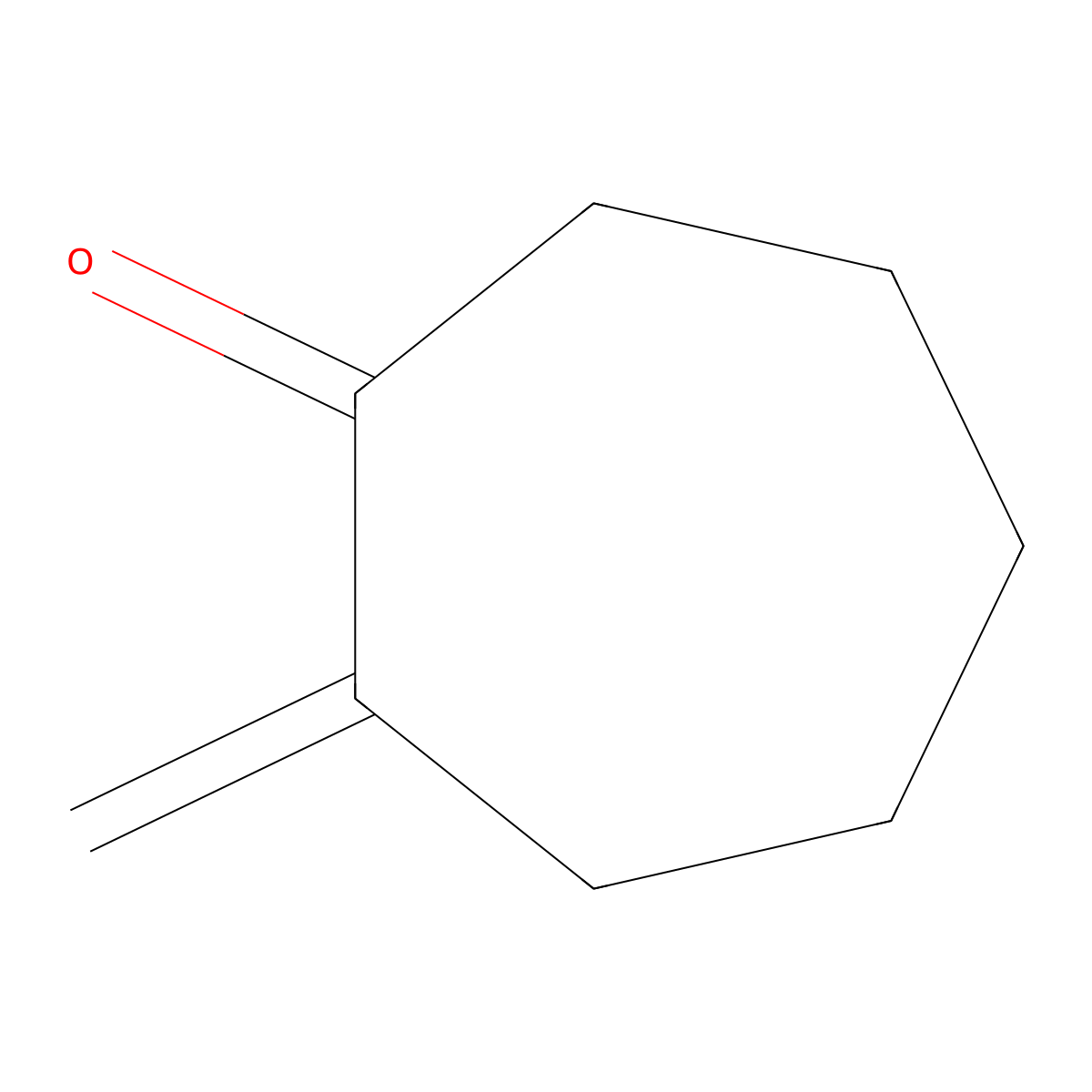 2-Methylenecycloheptanone molecular structure, CAS 3045-99-6