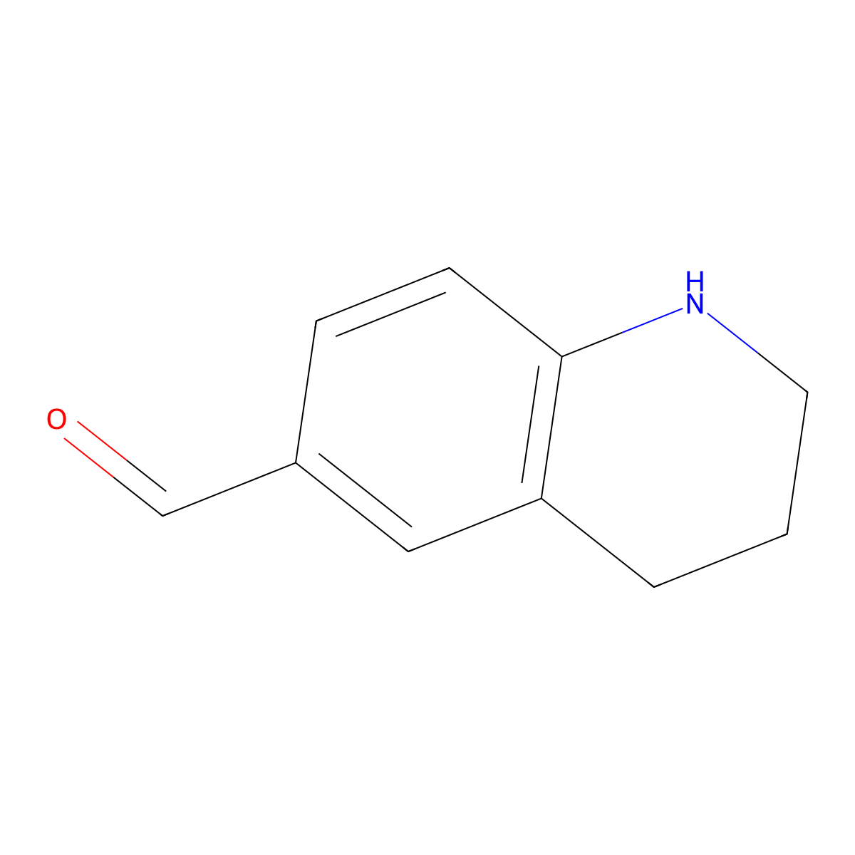 1,2,3,4-Tetrahydroquinoline-6-carbaldehyde molecular structure, CAS 30450-60-3