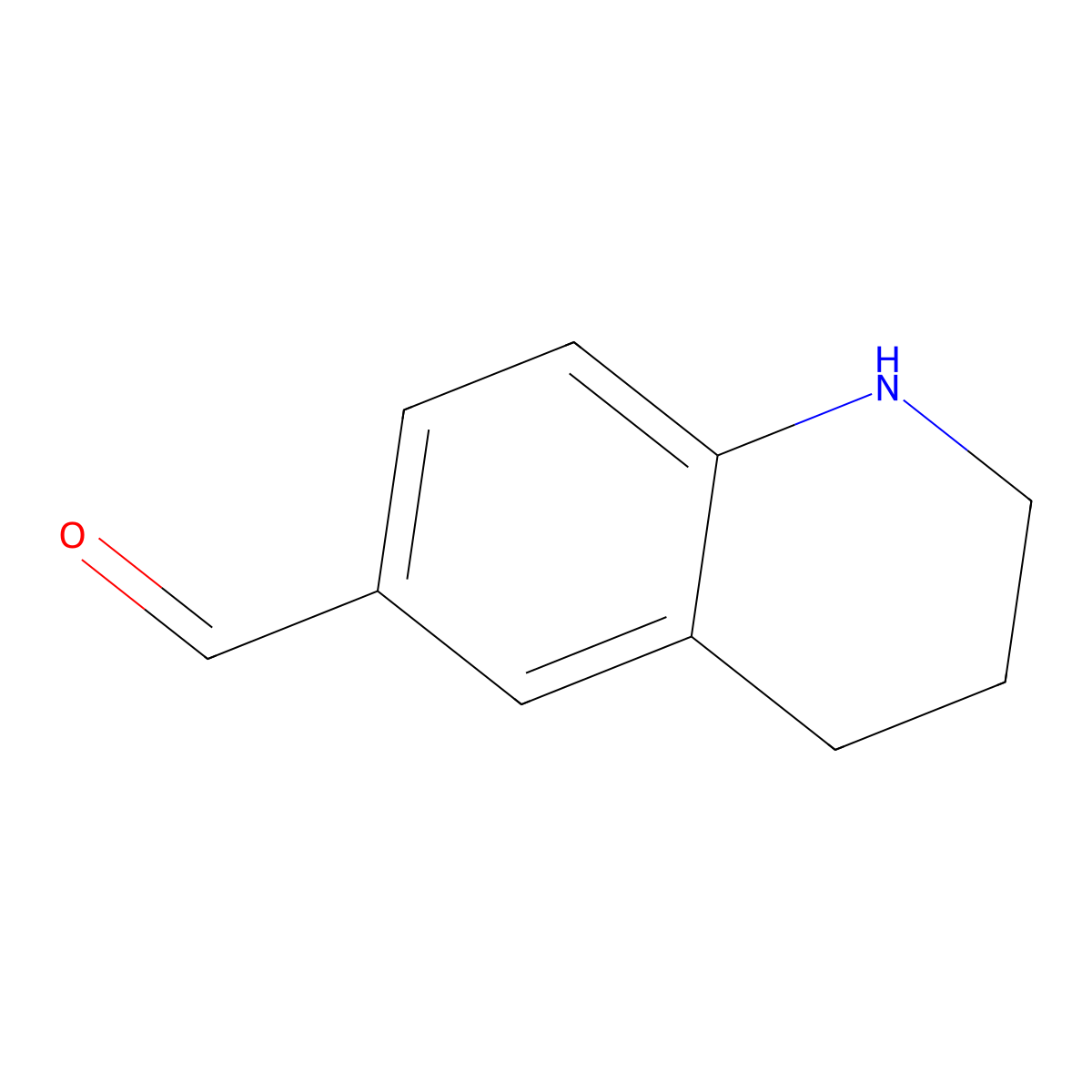 1,2,3,4-Tetrahydroquinoline-6-carbaldehyde molecular structure, CAS 30450-60-3