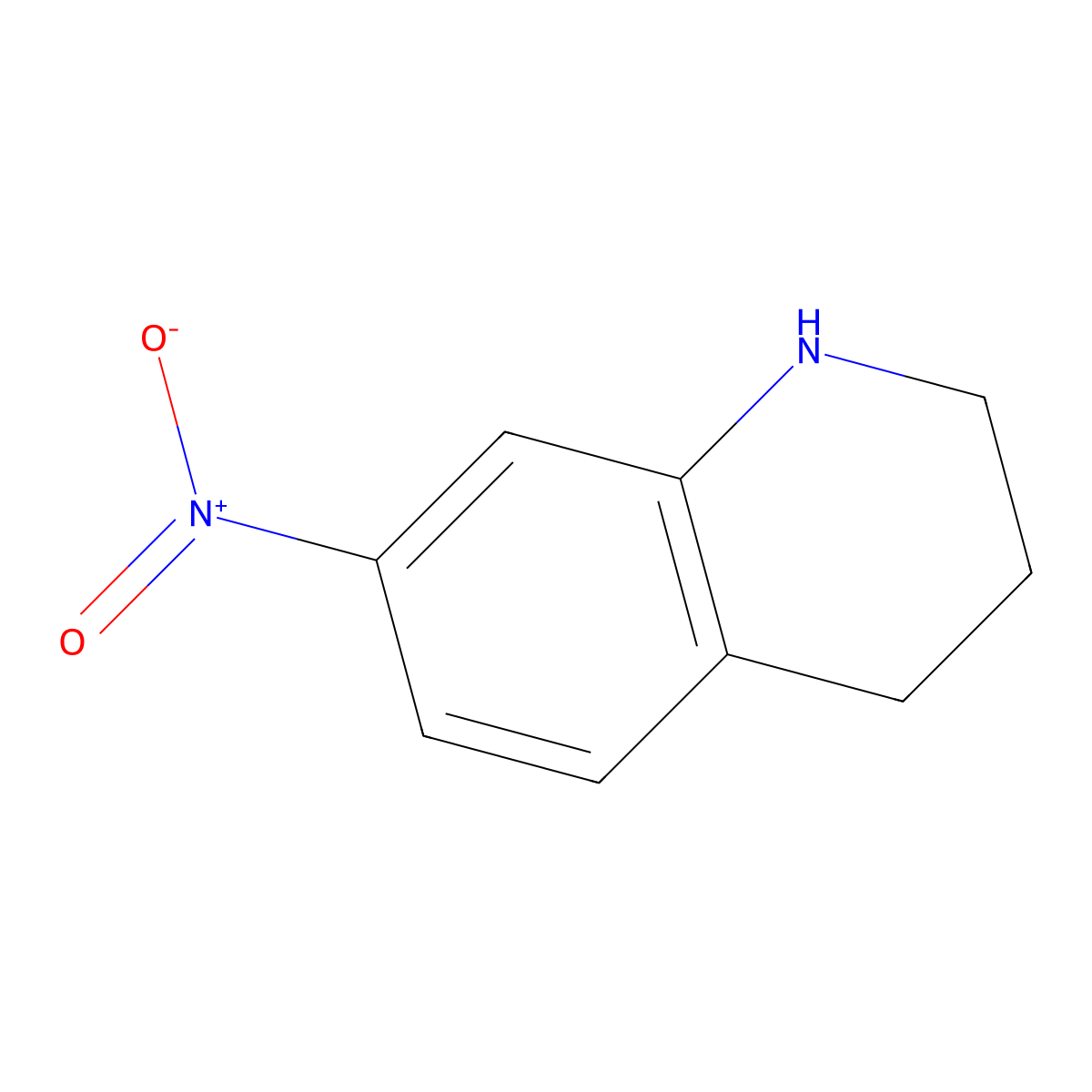 7-Nitro-1,2,3,4-tetrahydroquinoline molecular structure, CAS 30450-62-5
