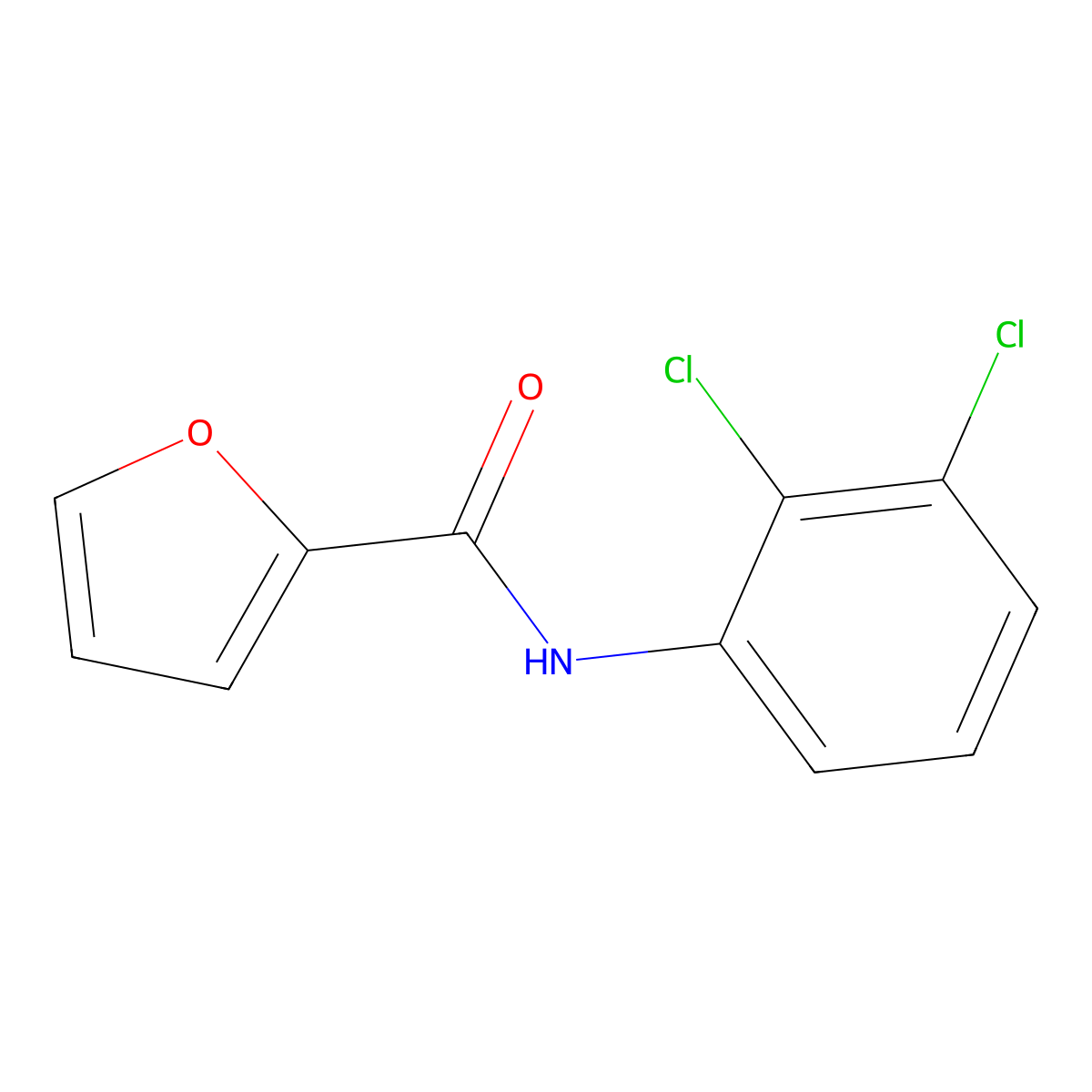 N-(2,3-dichlorophenyl)furan-2-carboxamide molecular structure, CAS 304507-04-8