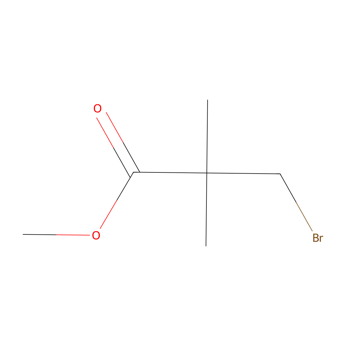 Methyl 3-bromo-2,2-dimethylpropanoate molecular structure, CAS 30452-00-7
