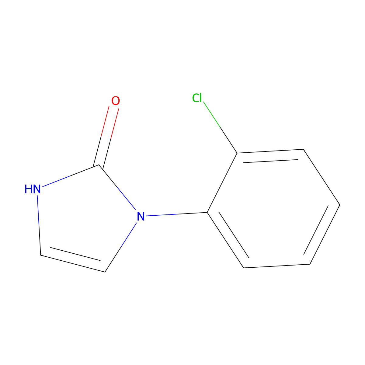 1-(2-chlorophenyl)-2,3-dihydro-1H-imidazol-2-one molecular structure, CAS 30452-35-8