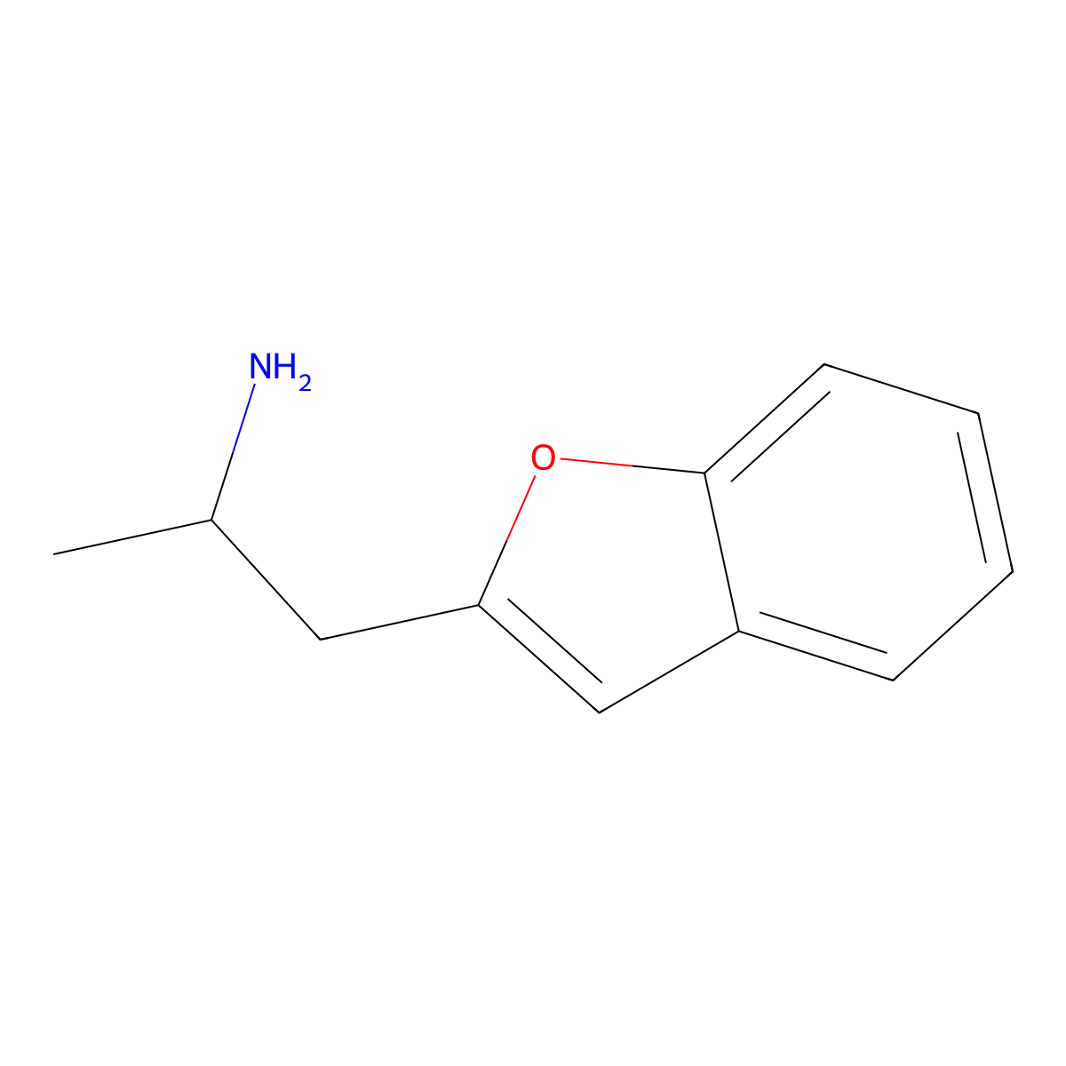 1-(1-Benzofuran-2-YL)propan-2-amine molecular structure, CAS 30455-73-3