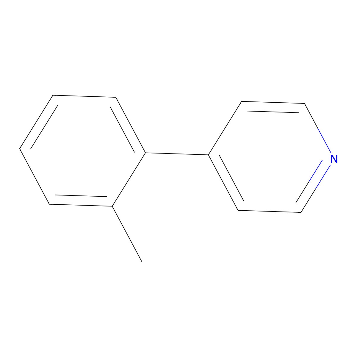 4-(2-Methylphenyl)pyridine molecular structure, CAS 30456-66-7