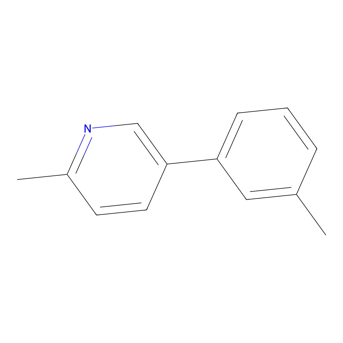 2-Methyl-5-(m-tolyl)pyridine molecular structure, CAS 30456-67-8