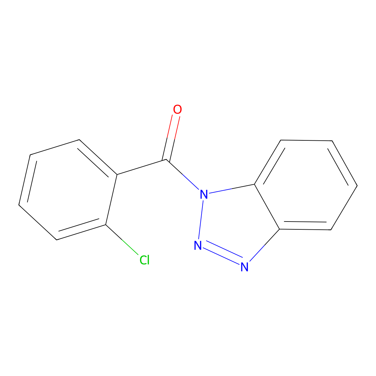 1-(2-chlorobenzoyl)-1H-1,2,3-benzotriazole molecular structure, CAS 30457-12-6
