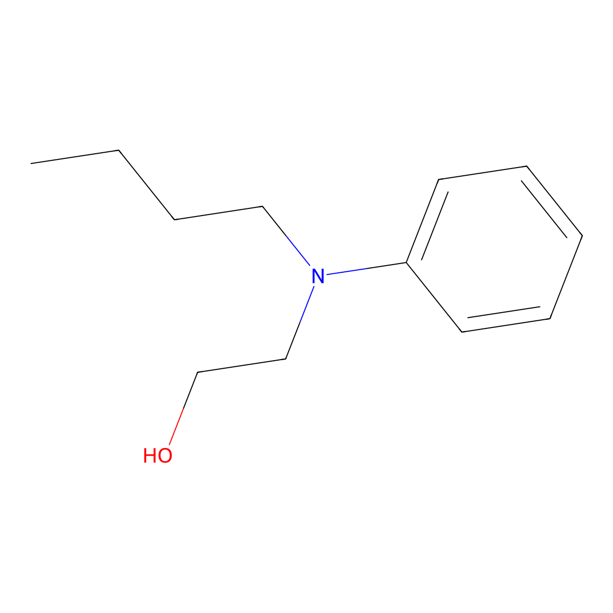 Ethanol, 2-(butylphenylamino)- molecular structure, CAS 3046-94-4