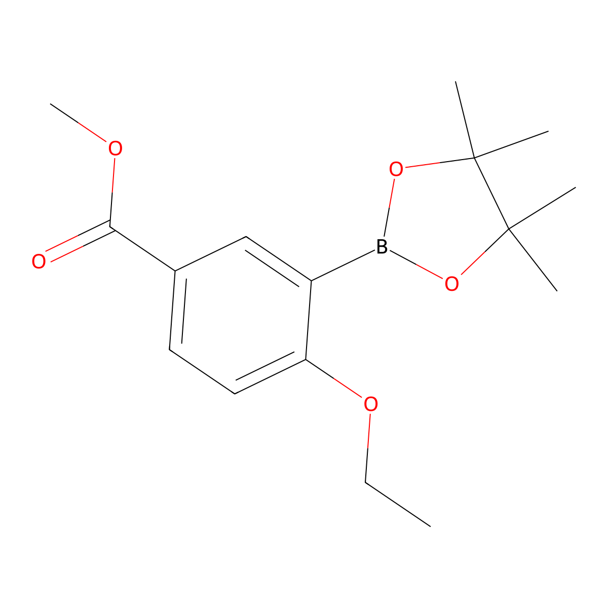 Methyl 4-ethoxy-3-(4,4,5,5-tetramethyl-1,3,2-dioxaborolan-2-yl)benzoate molecular structure, CAS 3046152-58-0