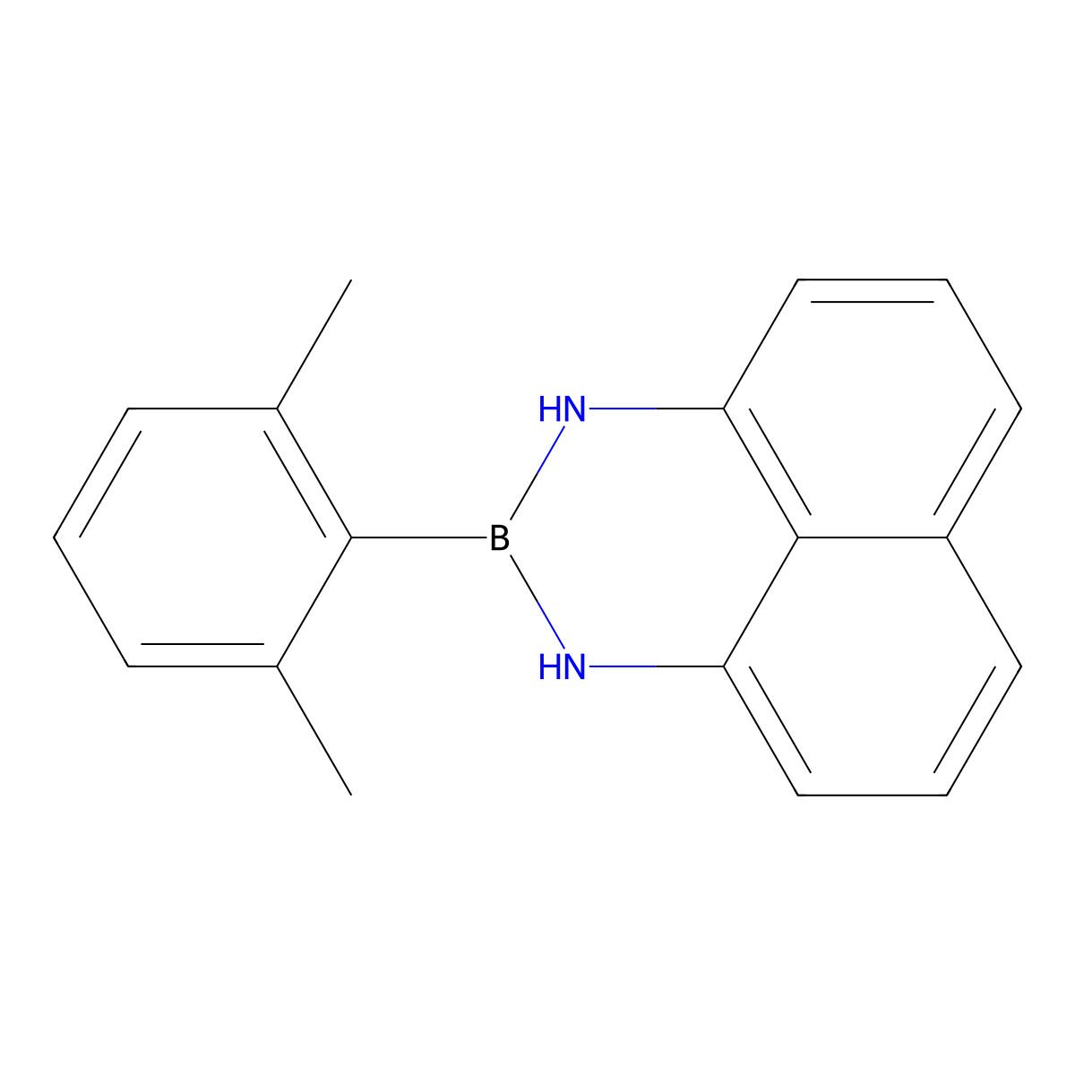 2-(2,6-Dimethylphenyl)-2,3-dihydro-1H-naphtho[1,8-DE][1,3,2]diazaborinine molecular structure, CAS 3046162-37-9