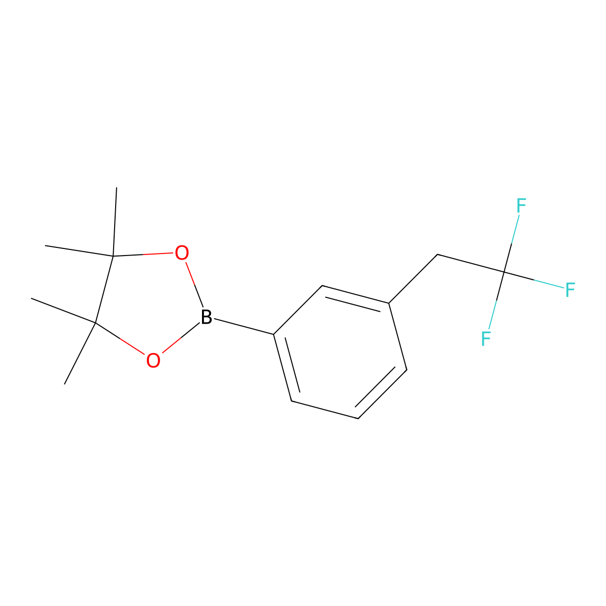 4,4,5,5-Tetramethyl-2-(3-(2,2,2-trifluoroethyl)phenyl)-1,3,2-dioxaborolane molecular structure, CAS 3046309-11-6