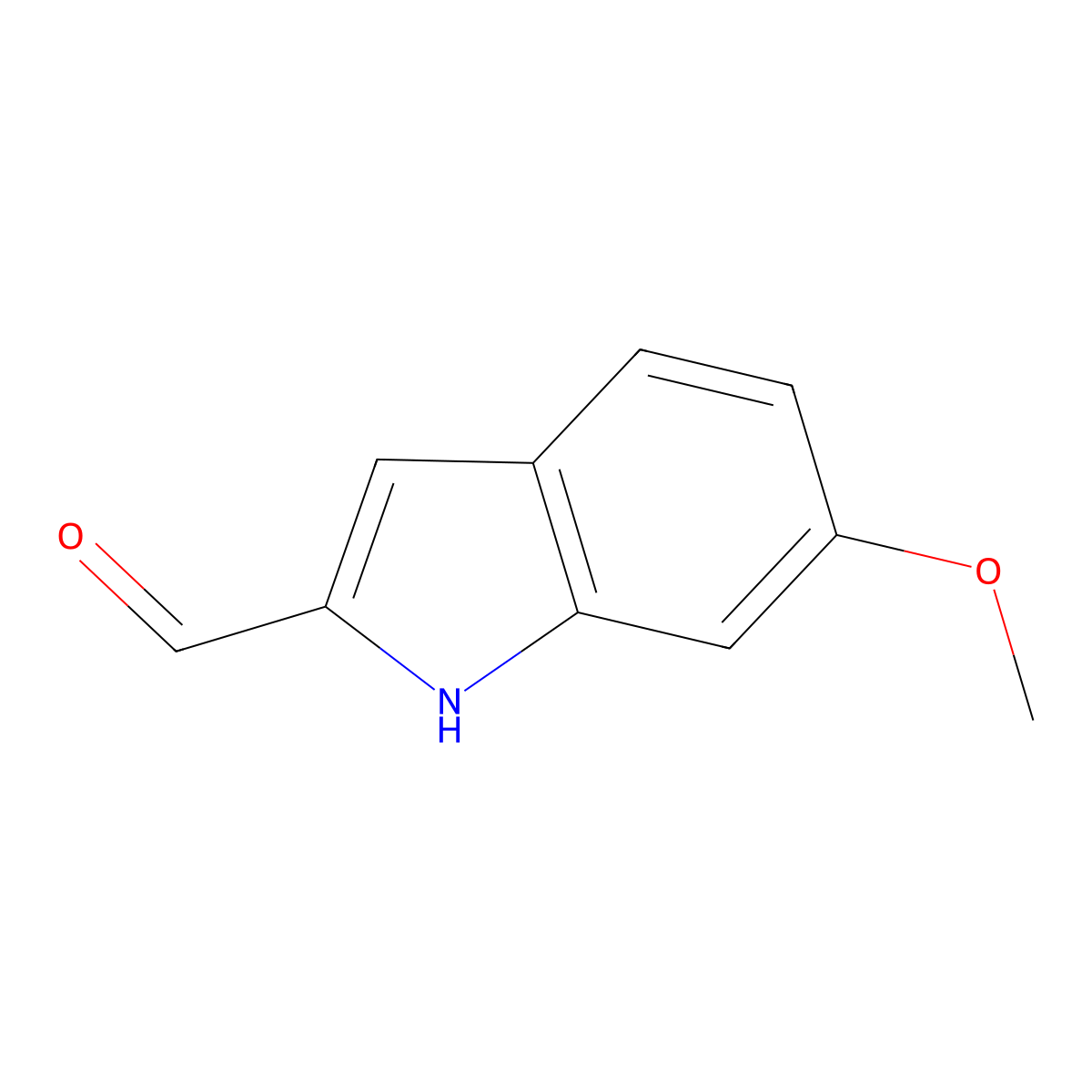 6-Methoxy-1H-indole-2-carbaldehyde molecular structure, CAS 30464-93-8