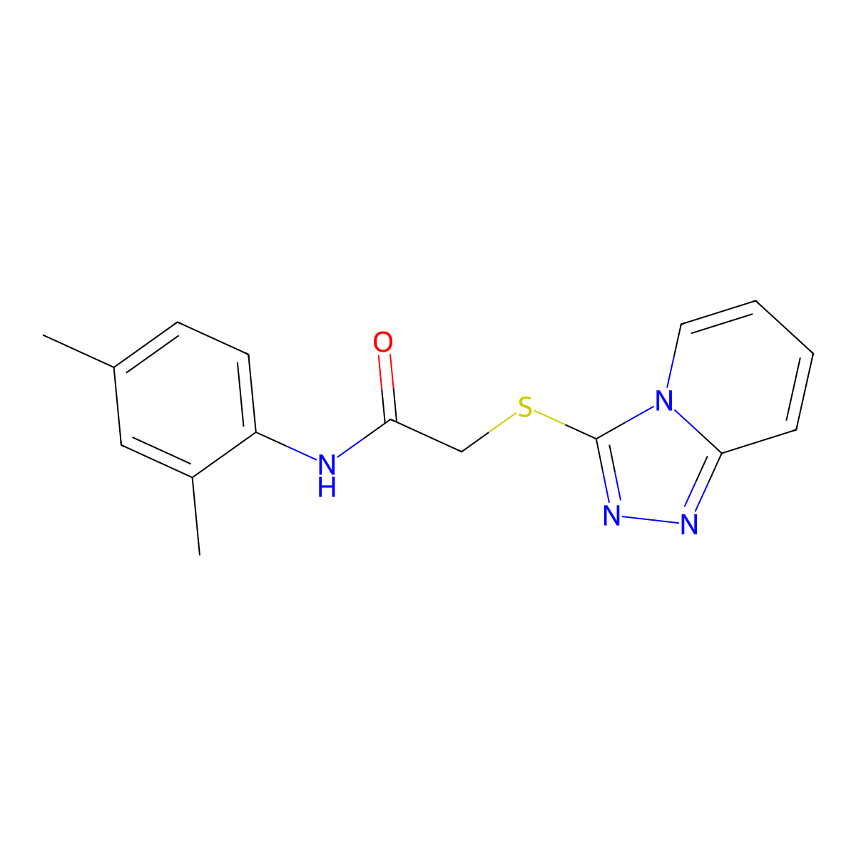 N-(2,4-dimethylphenyl)-2-([1,2,4]triazolo[4,3-a]pyridin-3-ylsulfanyl)acetamide molecular structure, CAS 304643-32-1