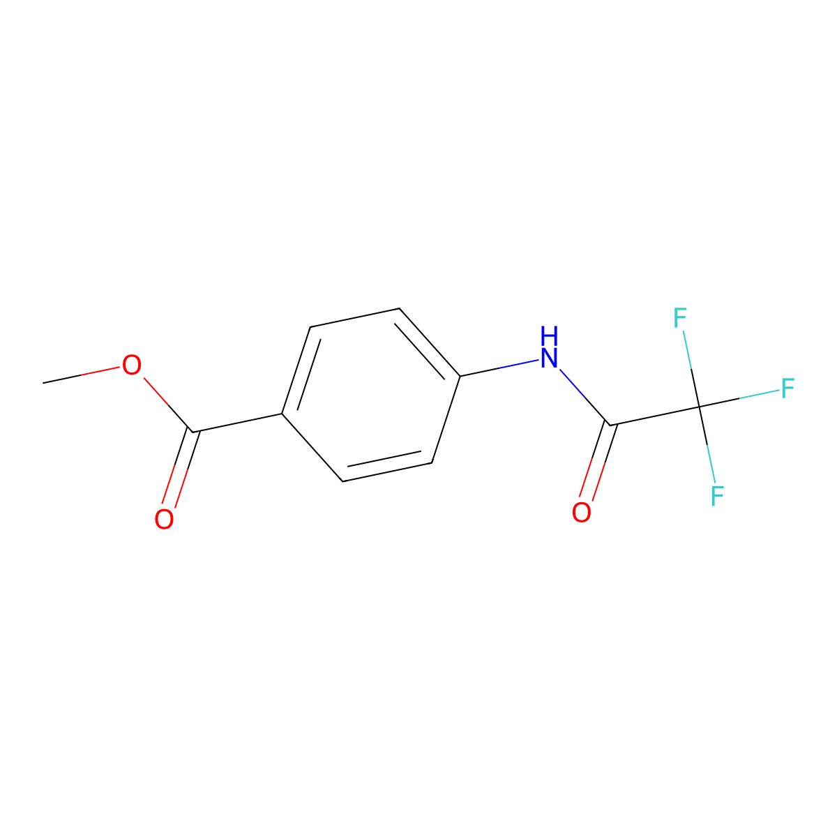 Methyl 4-[(trifluoroacetyl)amino]benzoate molecular structure, CAS 304646-56-8