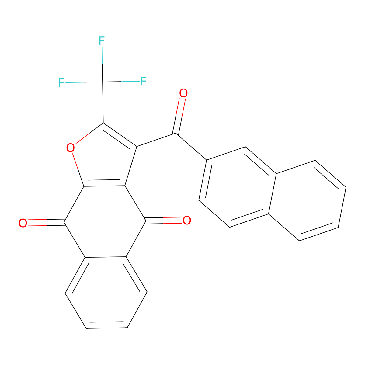 3-(Naphthalen-2-ylcarbonyl)-2-(trifluoromethyl)naphtho[2,3-b]furan-4,9-dione molecular structure, CAS 304649-20-5