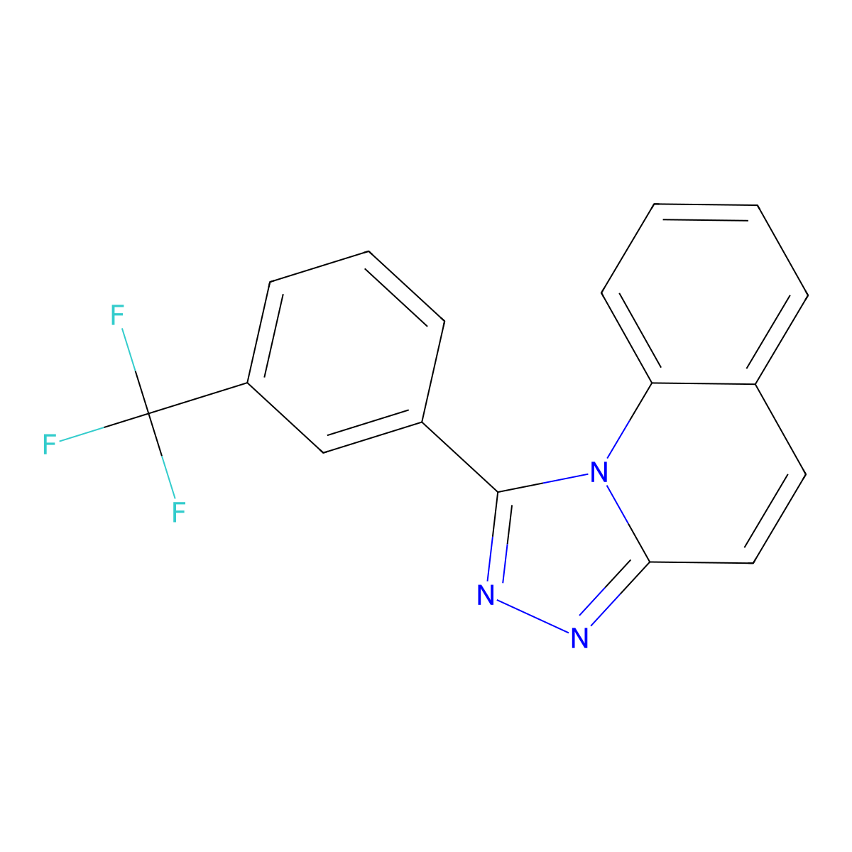 1-[3-(Trifluoromethyl)phenyl]-[1,2,4]triazolo[4,3-a]quinoline molecular structure, CAS 304650-30-4