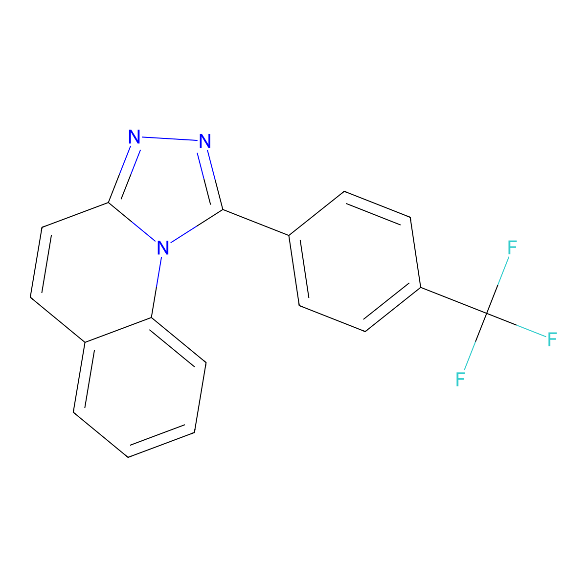 1-[4-(Trifluoromethyl)phenyl]-[1,2,4]triazolo[4,3-a]quinoline molecular structure, CAS 304650-35-9