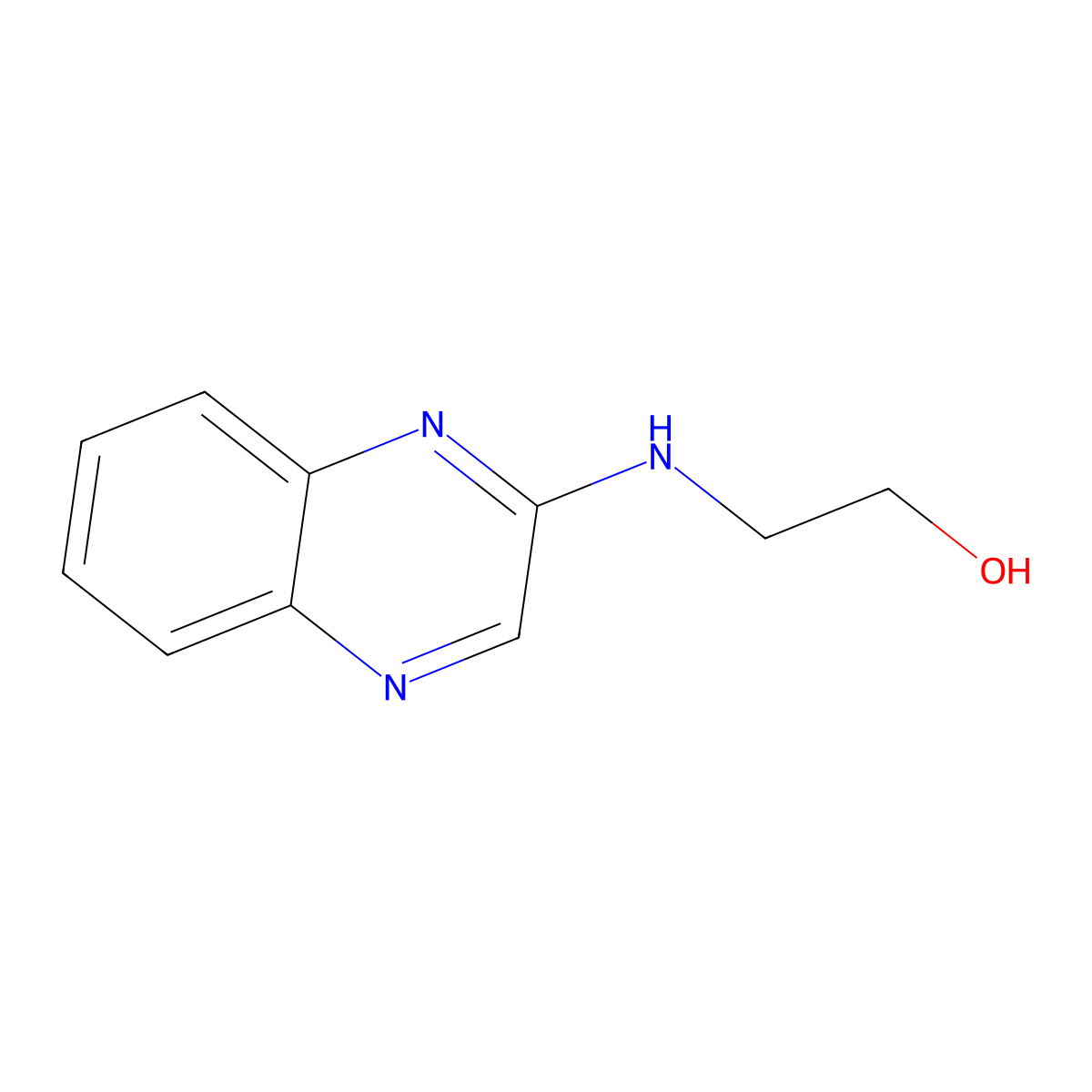 2-(Quinoxalin-2-ylamino)ethanol molecular structure, CAS 30466-69-4