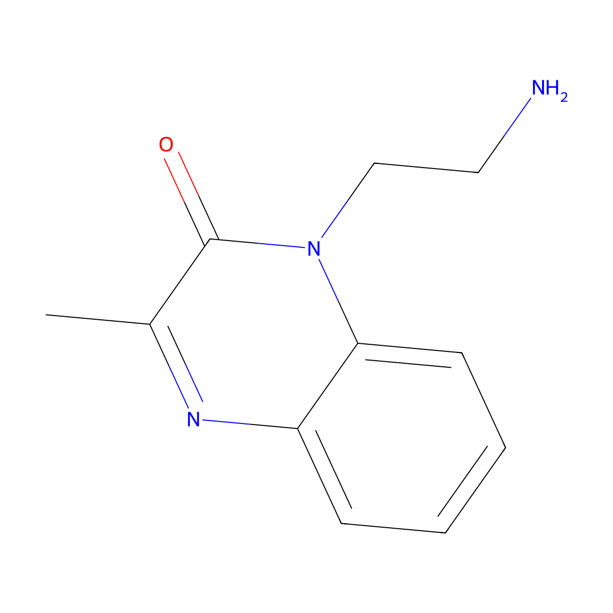 1-(2-Aminoethyl)-3-methyl-1,2-dihydroquinoxalin-2-one molecular structure, CAS 30466-79-6