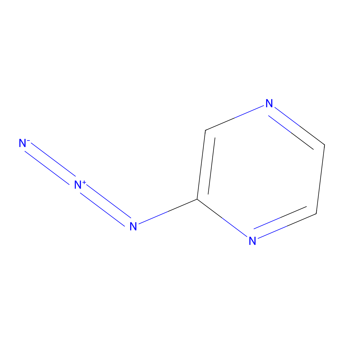 2-Azidopyrazine molecular structure, CAS 30466-91-2