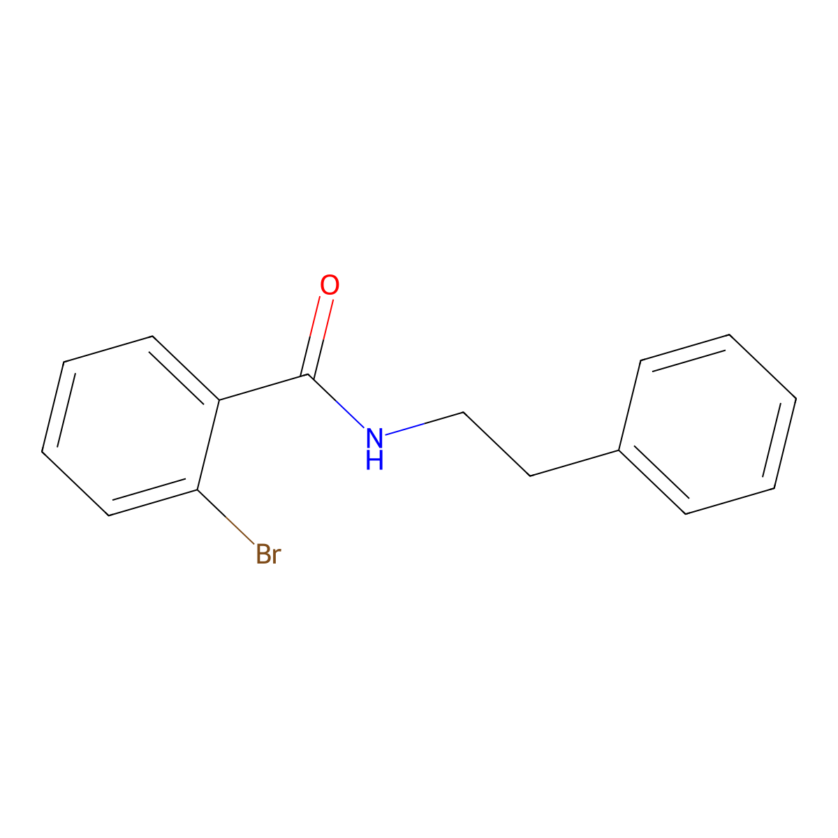2-bromo-N-(2-phenylethyl)benzamide molecular structure, CAS 304664-11-7
