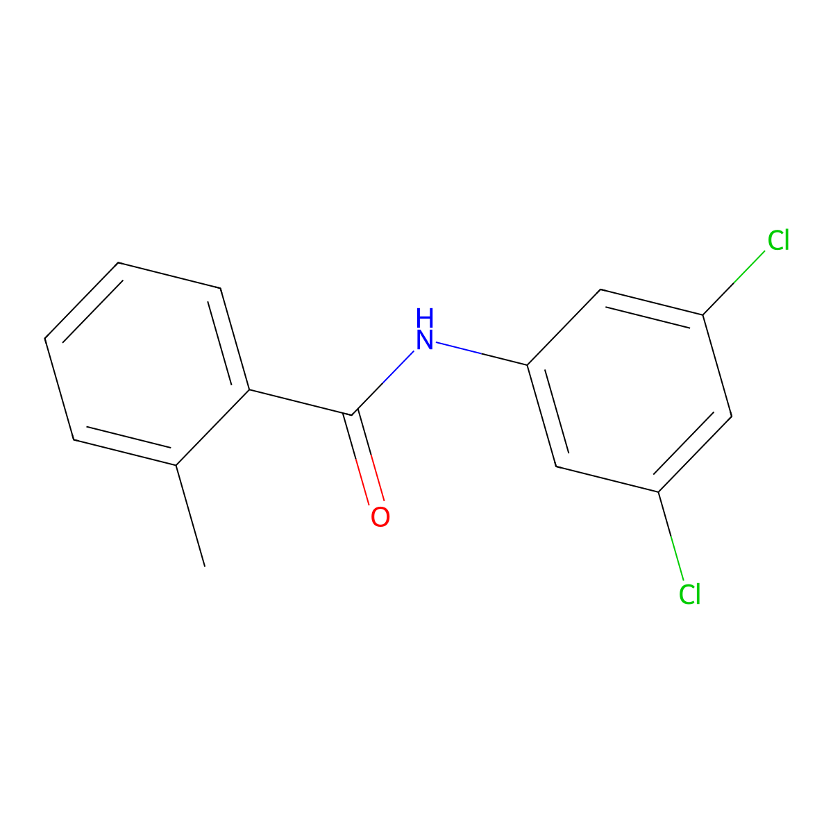 N-(3,5-dichlorophenyl)-2-methylbenzamide molecular structure, CAS 304667-43-4
