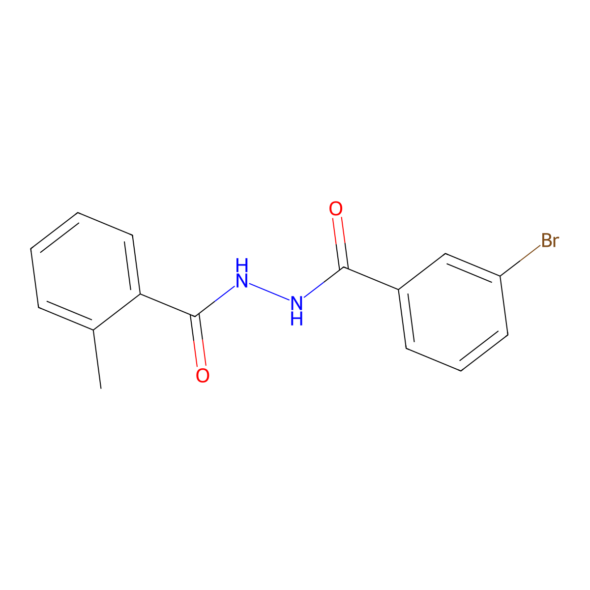 N'-(3-bromobenzoyl)-2-methylbenzohydrazide molecular structure, CAS 304667-67-2