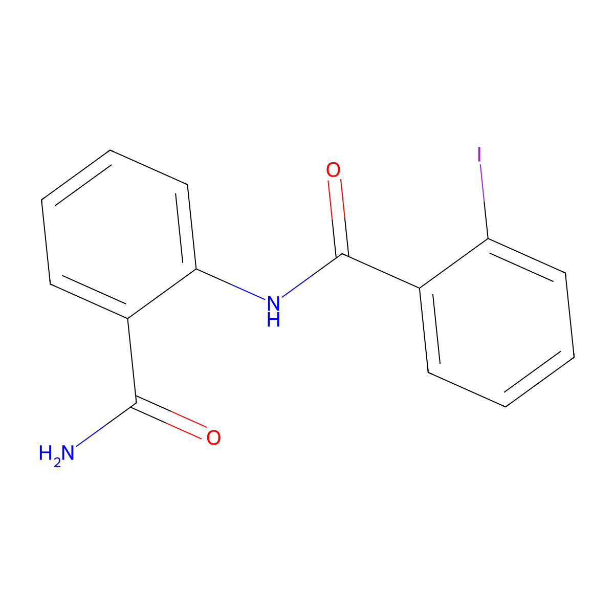 2-[(2-Iodobenzoyl)amino]benzamide molecular structure, CAS 304667-78-5