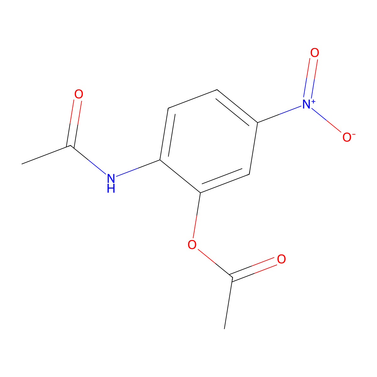 (2-Acetamido-5-nitrophenyl) acetate molecular structure, CAS 304667-95-6