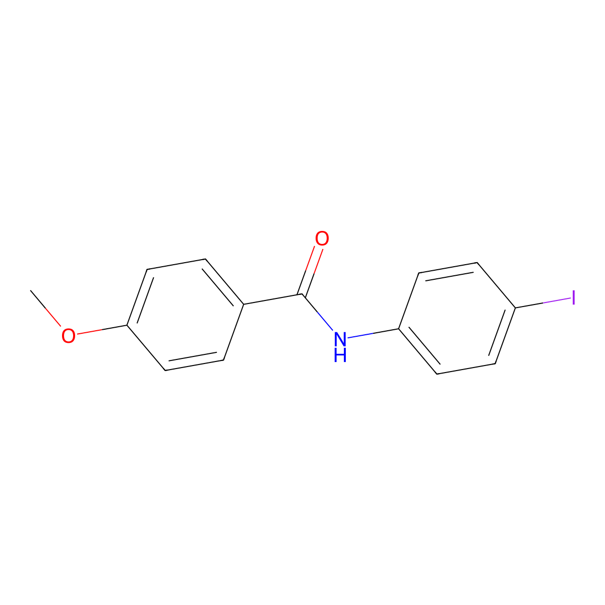 N-(4-iodophenyl)-4-methoxybenzamide molecular structure, CAS 304668-39-1