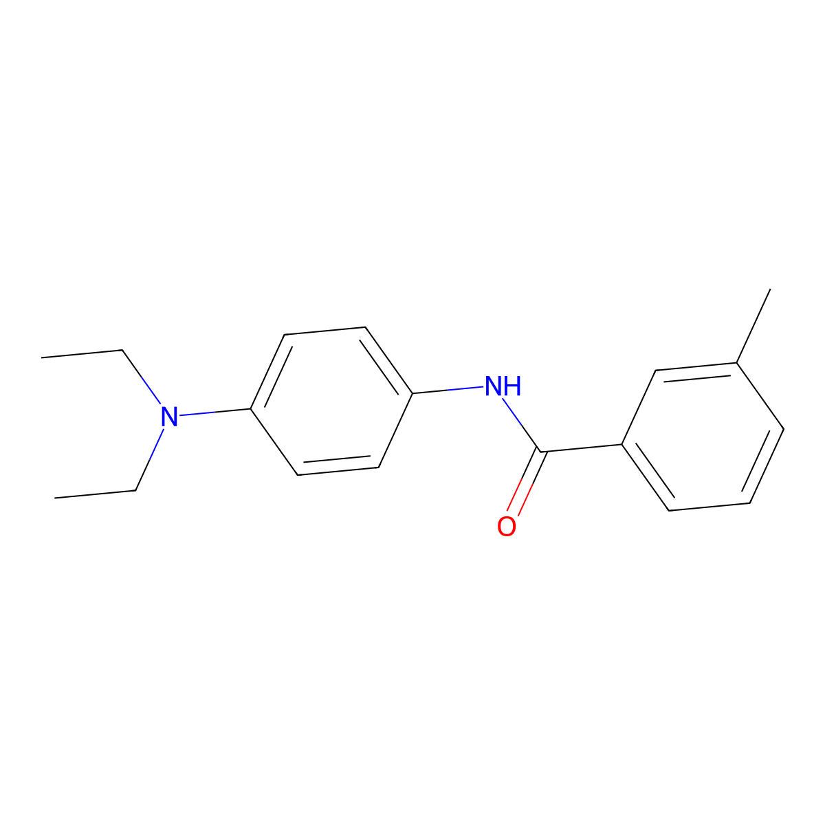 N-[4-(diethylamino)phenyl]-3-methylbenzamide molecular structure, CAS 304672-10-4