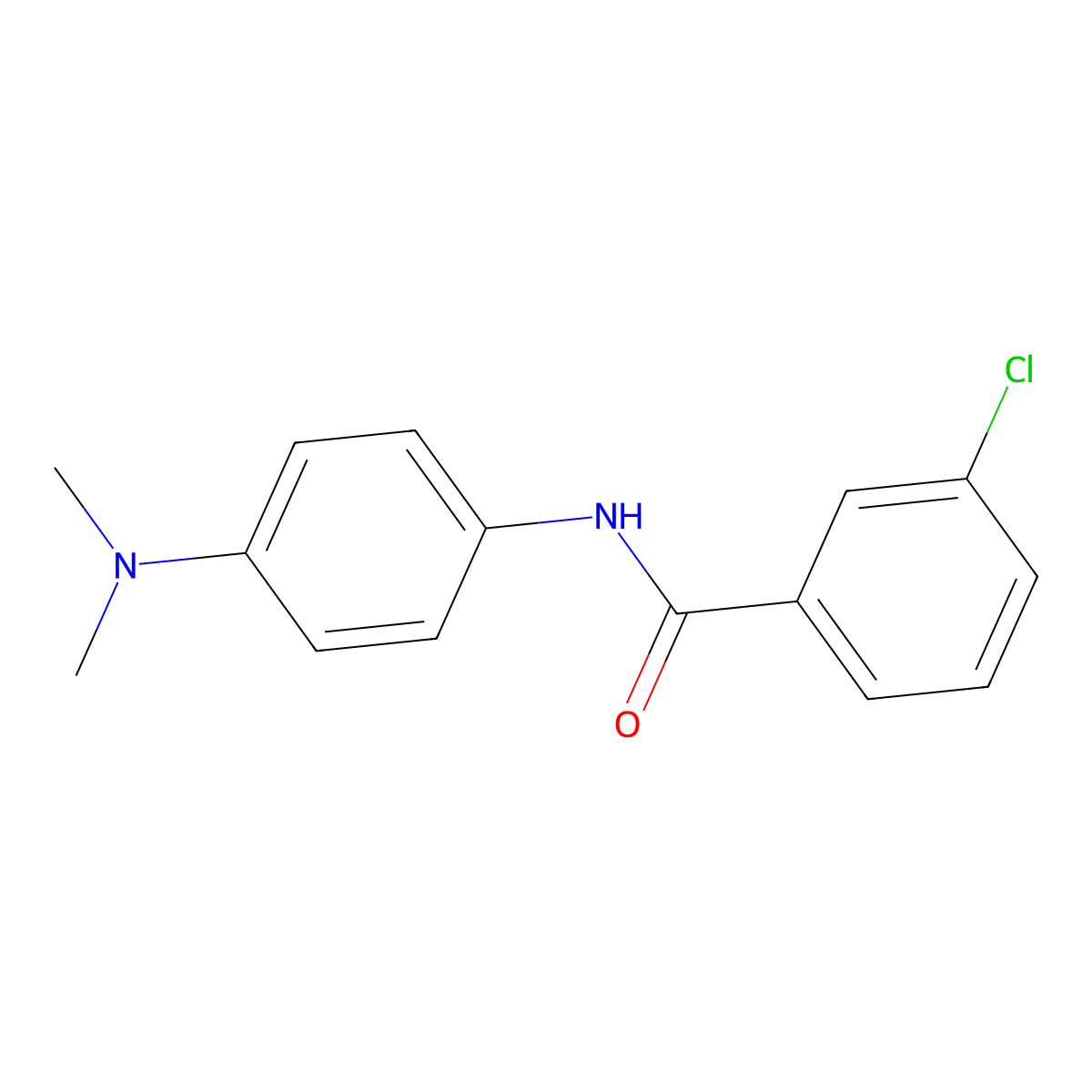 3-chloro-N-[4-(dimethylamino)phenyl]benzamide molecular structure, CAS 304672-45-5