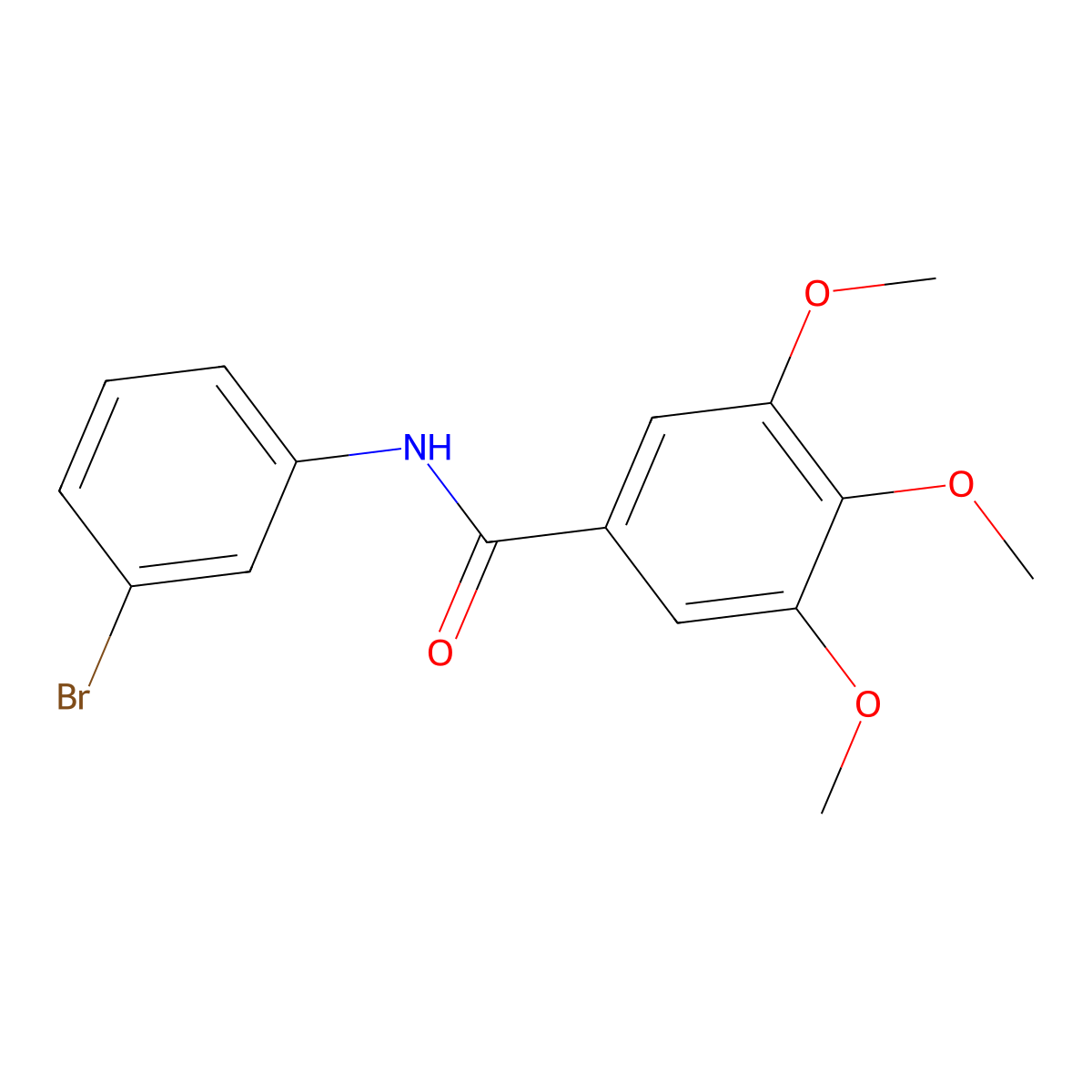 N-(3-bromophenyl)-3,4,5-trimethoxybenzamide molecular structure, CAS 304672-91-1