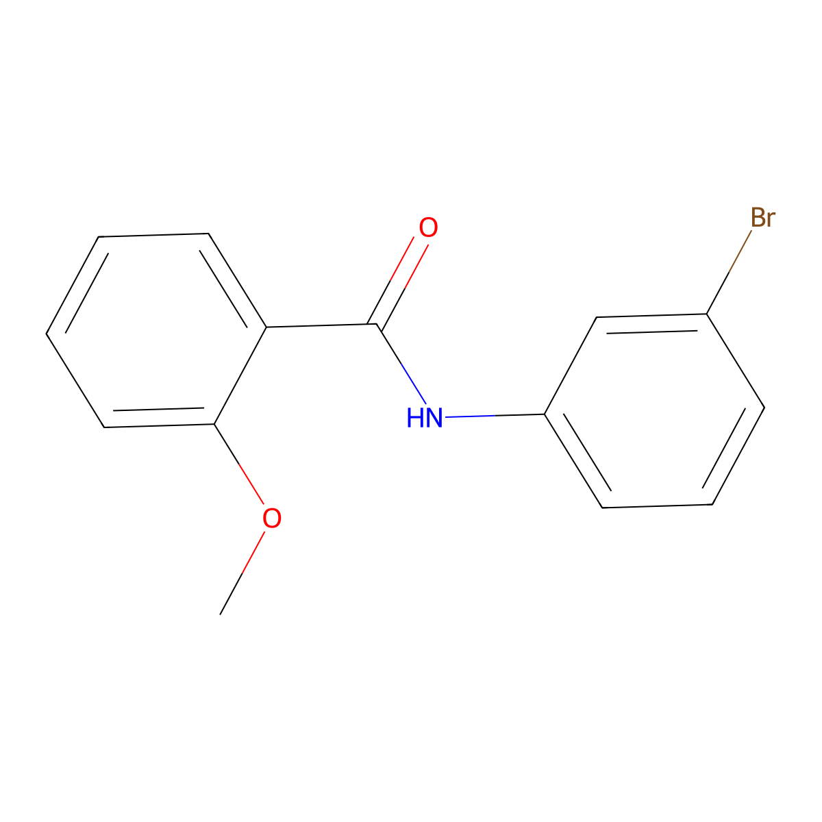 N-(3-bromophenyl)-2-methoxybenzamide molecular structure, CAS 304672-92-2
