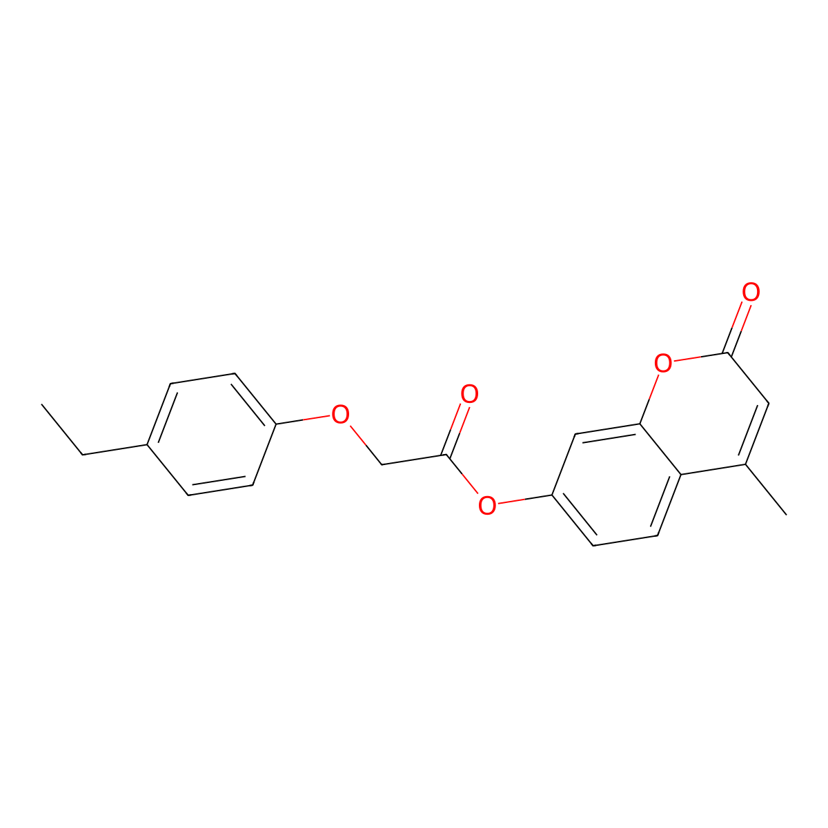 4-methyl-2-oxo-2H-chromen-7-yl 2-(4-ethylphenoxy)acetate molecular structure, CAS 304673-18-5