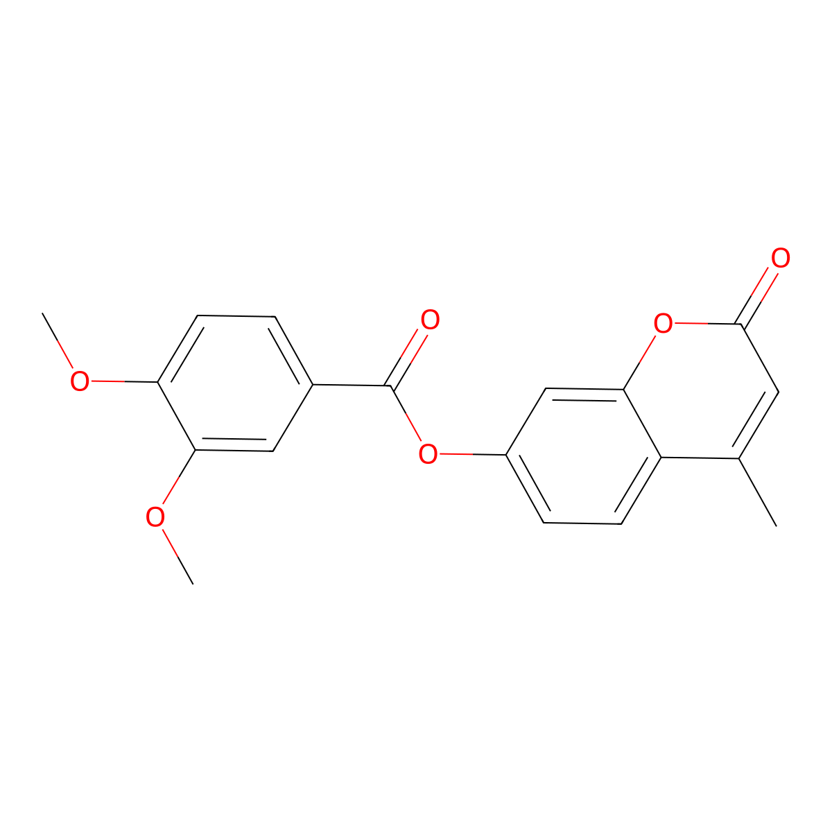 4-methyl-2-oxo-2H-chromen-7-yl 3,4-dimethoxybenzoate molecular structure, CAS 304673-35-6