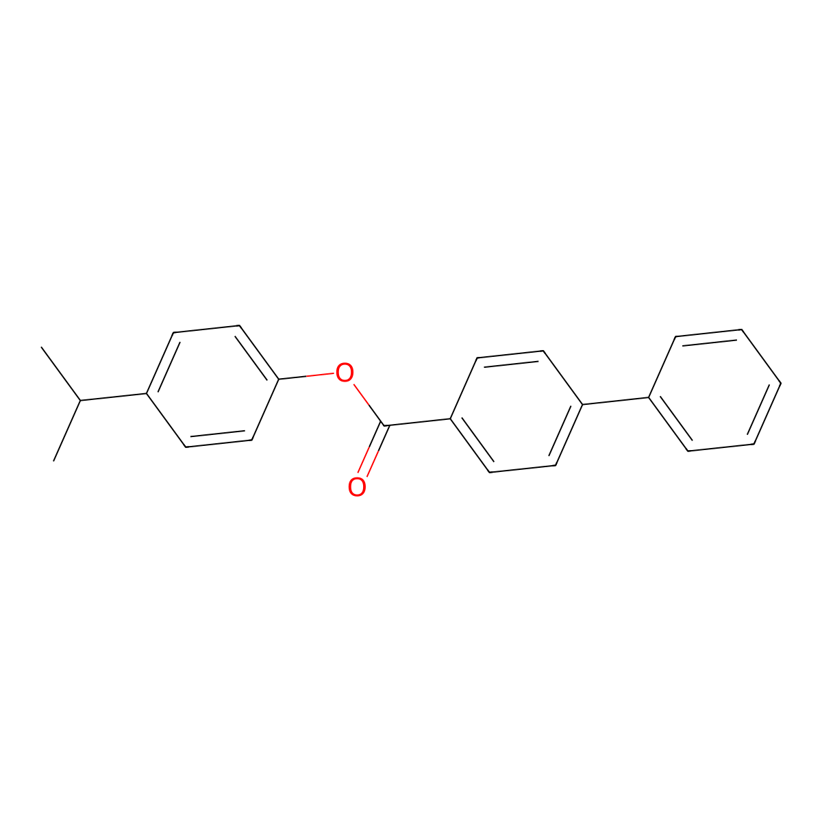 4-(1-Methylethyl)phenyl [1,1'-biphenyl]-4-carboxylate molecular structure, CAS 304673-61-8