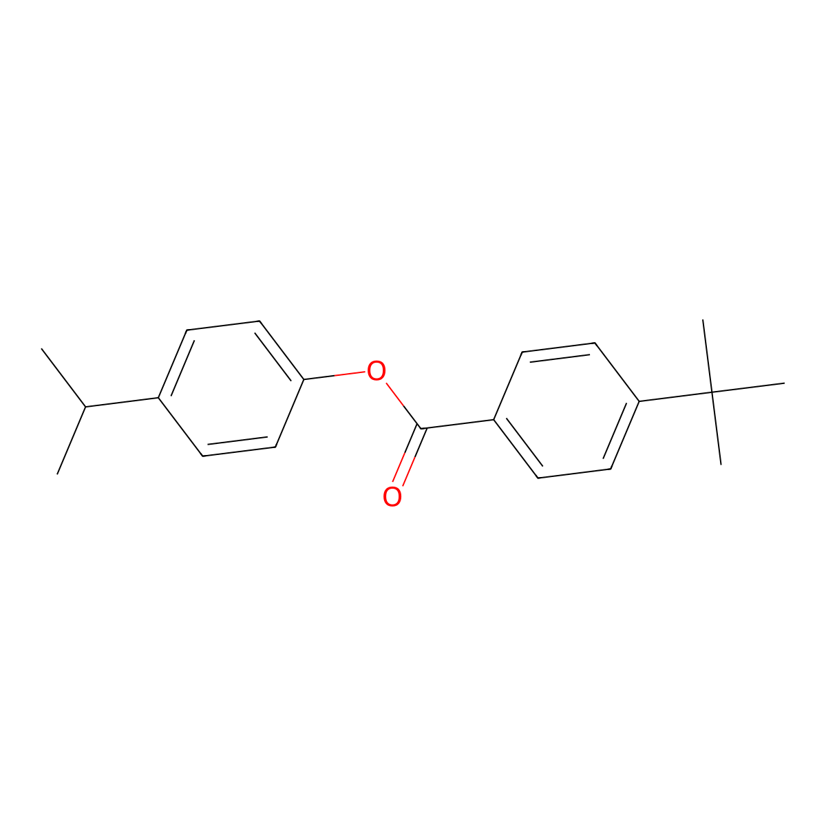 4-Isopropylphenyl 4-tert-butylbenzoate molecular structure, CAS 304673-62-9