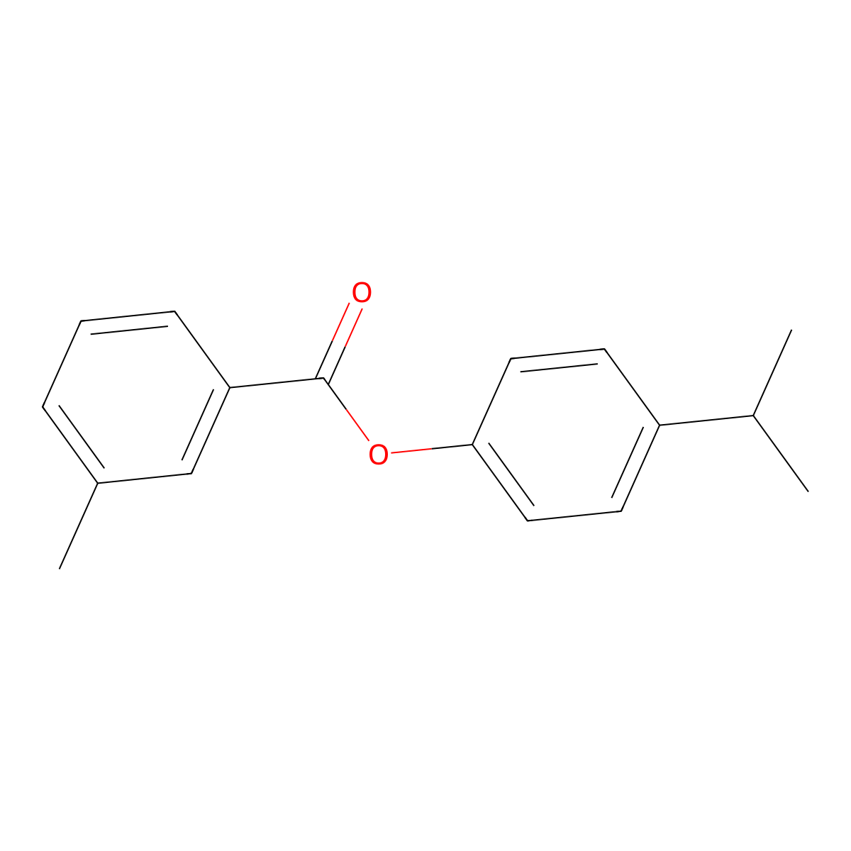 4-(1-Methylethyl)phenyl 3-methylbenzoate molecular structure, CAS 304673-63-0