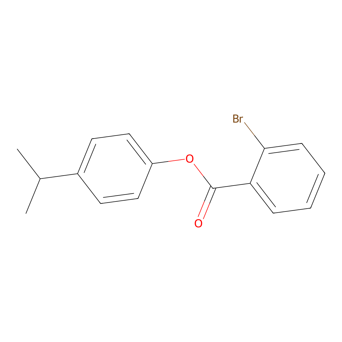 4-Isopropylphenyl 2-bromobenzoate molecular structure, CAS 304673-70-9