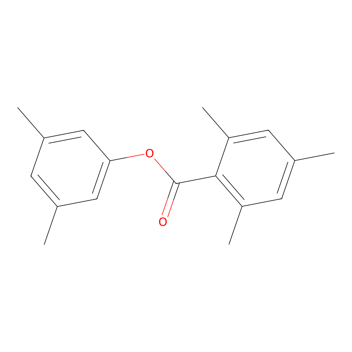 3,5-Dimethylphenyl 2,4,6-trimethylbenzoate molecular structure, CAS 304673-87-8