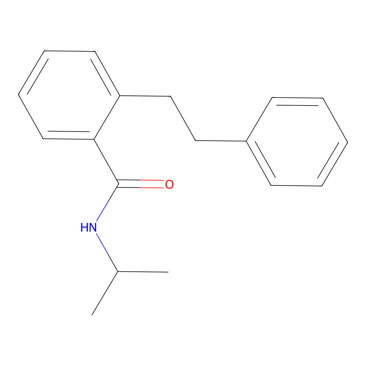 N-(1-Methylethyl)-2-(2-phenylethyl)benzamide molecular structure, CAS 304674-36-0