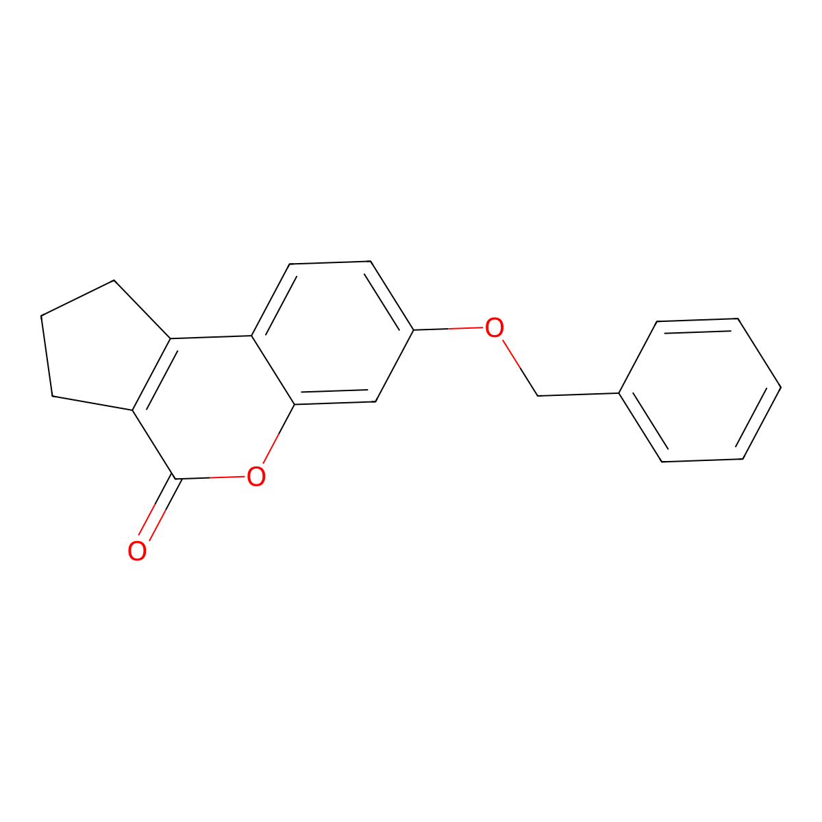 7-(Benzyloxy)-2,3-dihydrocyclopenta[c]chromen-4(1H)-one molecular structure, CAS 304675-00-1